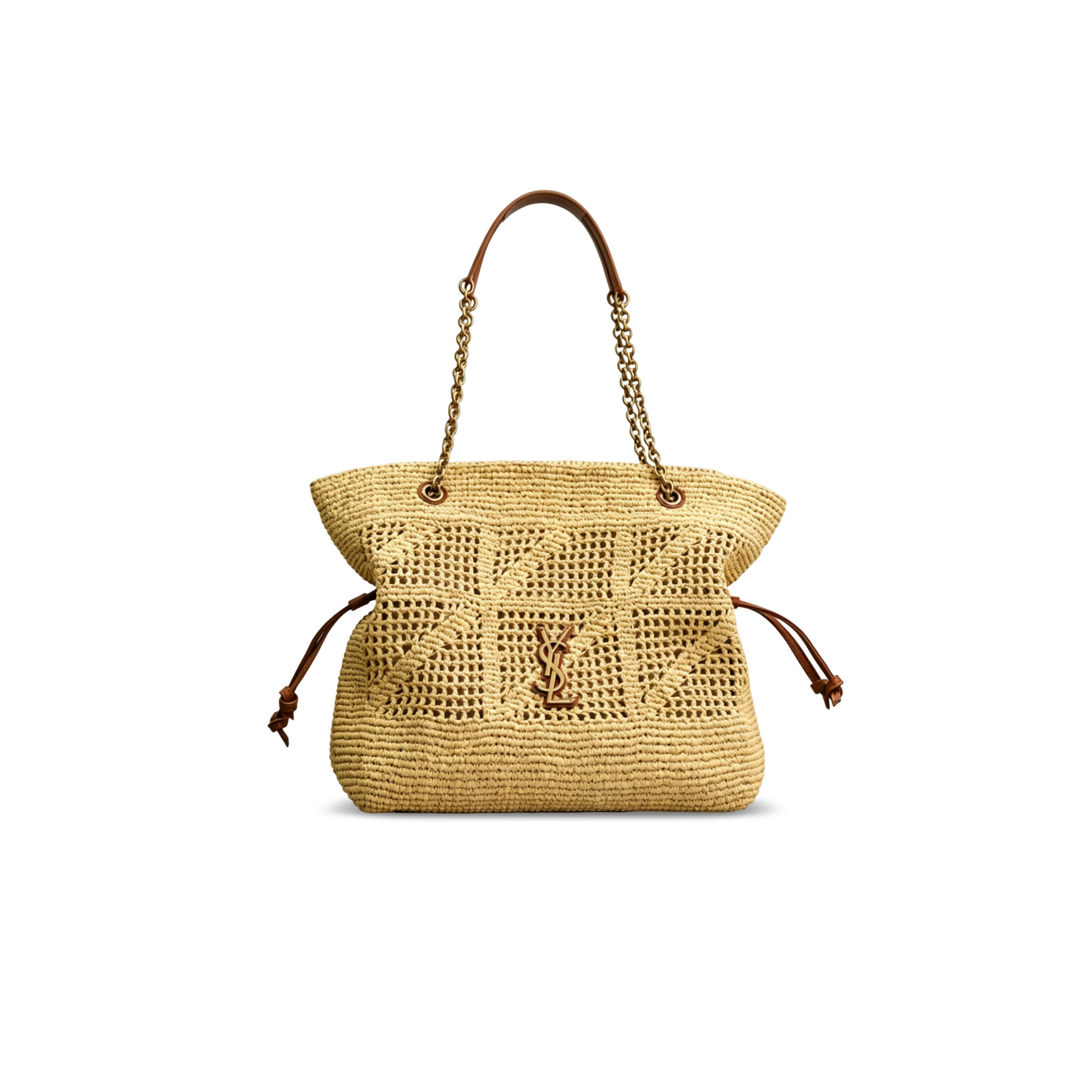 YSL SMALL JAMIE SHOPPING IN RAFFIA 833948 (29*27*11cm)